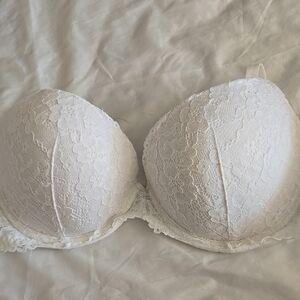 Elegant White Lace Bra